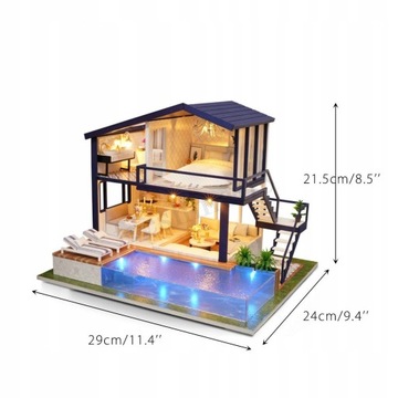 Миниатюрный кукольный домик своими руками с контейнером для хранения