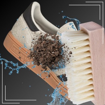 Szczotka z Twardym Włosiem Do Butów Podeszw + Szczotka z Miękkim Włosiem 2x