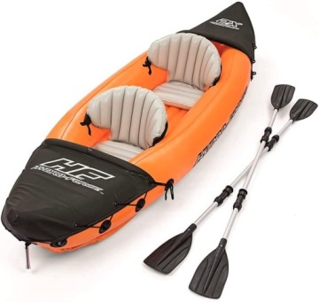 2-местная надувная байдарка Bestway Pontoon + аксессуары