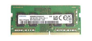 NOWA Pamięć 4GB DDR4 SODIMM 3200 Mhz do laptopa SAMSUNG