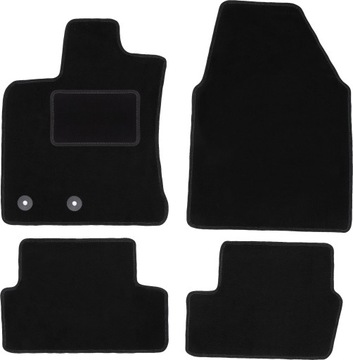 Dywaniki welurowe LUX do NISSAN QASHQAI I J10 06-