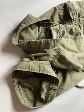 Abercrombie & Fitch A F oryginalne SPODENKI/ BOJÓWKI khaki 6kieszeni W 30