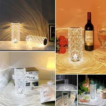 CRYSTAL LED DIAMOND ROSE СЕНСОРНАЯ ЛАМПА