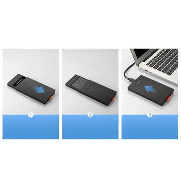 Карманный дисковый корпус Ugreen SSD/HDD 2,5 дюйма USB 3.0 SATA черный (CM237)