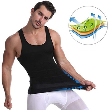 МУЖСКАЯ ФУТБОЛКА ДЛЯ ПОХУДЕНИЯ, ПРИМАННАЯ МУЖСКАЯ ФУТБОЛКА, L