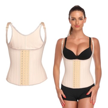 Damski gorsetowy kamizelka pod biustem Cincher Underbust Gorsetowa kamizelka ze stalową kością M