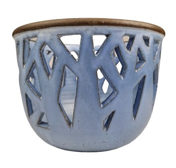 DUŻA AŻUROWANA DONICA Rękodzieło Studio Pottery