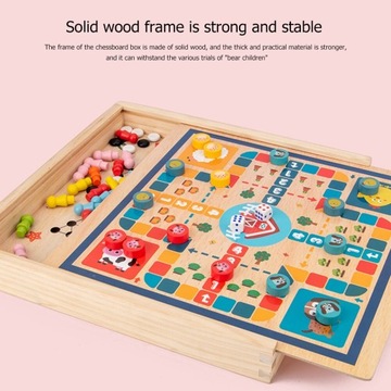 Стиль D Дети и взрослые деревянные шахматы компьютерные игры