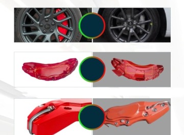 ИСПОЛЬЗОВАННЫЕ Крышки тормозных суппортов для Tesla Model 3 2024 Kstars 4 шт.