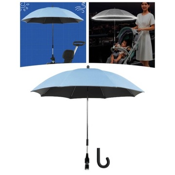 Универсальный зонт для коляски на клипсе, зонт для коляски на клипсе, синий