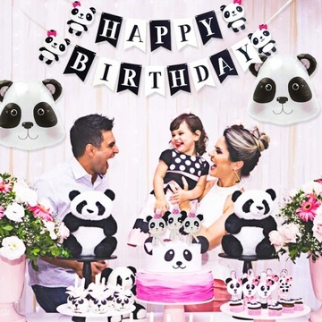 НАБОР «ПАНДА» УКРАШЕНИЯ НА ДЕНЬ РОЖДЕНИЯ ШАРЫ