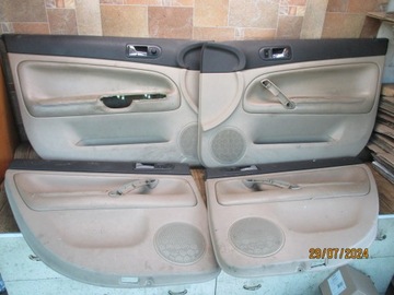PASSAT B5 96-00r BOCZKI KOMPLET SKÓRA BOCZEK DRZWI LEWY KIEROWCY KOMBI