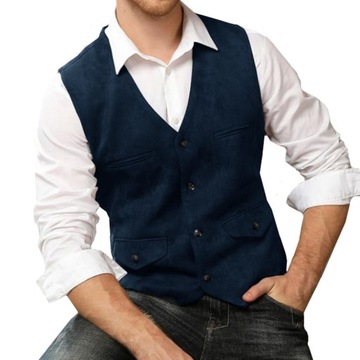 Men's Vest Business Casual Single Breasted Suit Sl