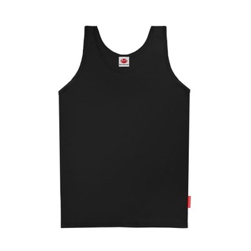 BAWEŁNIANA BIELIZNA MĘSKA PODKOSZULKA SPORTOWA L CZARNA PODKOSZULEK MĘSKI