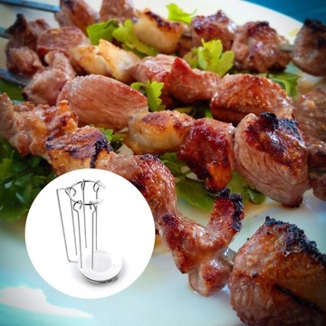 Металлическая подставка для шампуров. Вешалка для барбекю