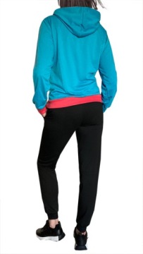 Женский спортивный костюм БРЮКИ+ХУДИ 9114 бирюзовый 3XL