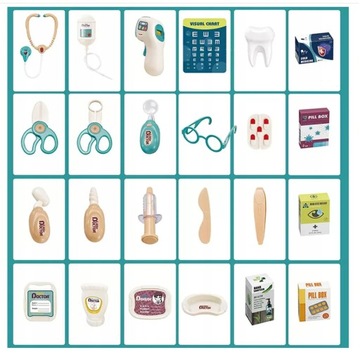 Доктор установил медицинскую тележку для детей