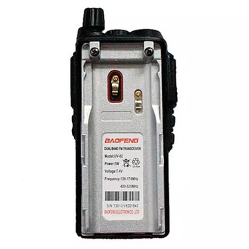 Oryginalny Baofeng UV-82 5W ant. 17cm zest. słuch