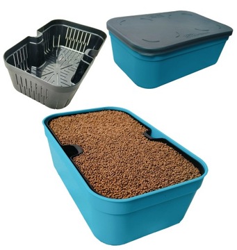 Zestaw Pudełko i Sitko do odsączania pelletu + Pellet Aller Aqua 1kg