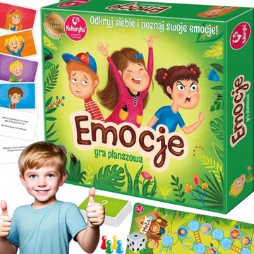 GRA PLANSZOWA EMOCJE Kukuryku – Gra dla dzieci 7+ Poznaj swoje EMOCJE