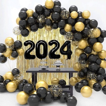 ZESTAW BALONY NA NOWY ROK,SYLWESTER 2024 (78SZT)