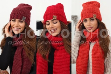 КОМПЛЕКТ ЖЕНСКИЙ, ШАПКА ЖЕНСКАЯ, ШАРФ, КОМПЛЕКТ ИЗ ШЕРСТИ, КОЛ 2457