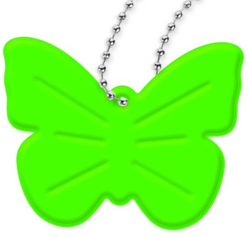 ZAWIESZKA 3D ODBLASKOWA PLECAKA TORBY BRELOK MOTYL