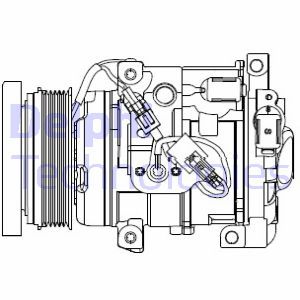 DELPHI CS20508 KOMPRESOR KLIMATIZACE