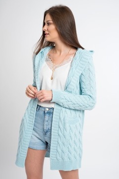 GLORIA BLOGGING ТЕПЛЫЙ КАРДИГАН С КАПЮШОНОМ S/M