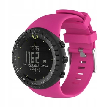 Pasek Silikonowy / Suunto Core All Black / RÓŻOWY