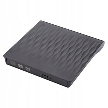 Odtwarzacz MiniDisc Zewnętrzna nagrywarka DVD USB 3.0 PC Slim Reader czarny
