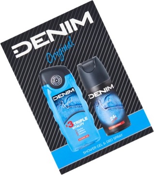 ZESTAW MĘSKI DENIM /DEZODORANT 150 ml + ŻEL 250 ml/ ORIGINAL