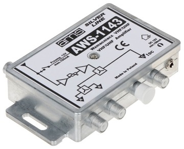 Wzmacniacz antenowy z zasilaczem AWS-1143