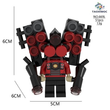 Новая фигурка унитаза Skibidi унитаз Titan Monitor Man Audio Man TV Man buildin