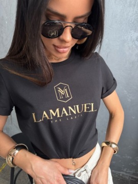 T-SHIRT LAMANUEL STYLER CZARNY