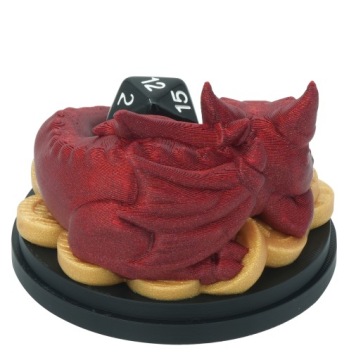 Baby Dragon Dice Guardian D20 - Baby Dragon Dice Guardian Красный блестящий