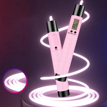 Скакалка Luminous Детская, мужская, розовая