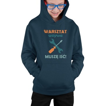 BLUZA KANGURKA CHŁOPIĘCA WARSZTAT WZYWA MUSZĘ IŚĆ