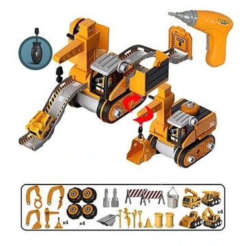 Строительный набор буровой экскаватор DIY 35 штук (W026)