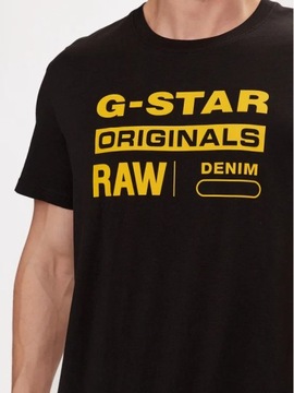 T-shirt męski G-Star Raw Graphic, Regular Fit, czarny, rozm. M