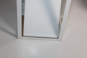 Lampion latarnia biała złota H54 DEcodomi