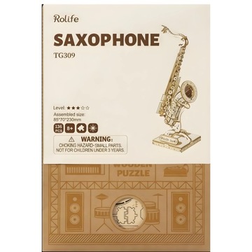 ROBOTIME Деревянная 3D-модель-пазл Саксофон