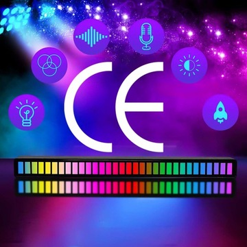СВЕТОДИОДНАЯ ЛАМПА RGB USB-ЛАМПА МИГАЕТ В РИТМЕ МУЗЫКИ ЦВЕТА SMART BAR STRIP 32