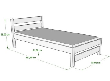 КАРО Кровать деревянная 160х80 Детская