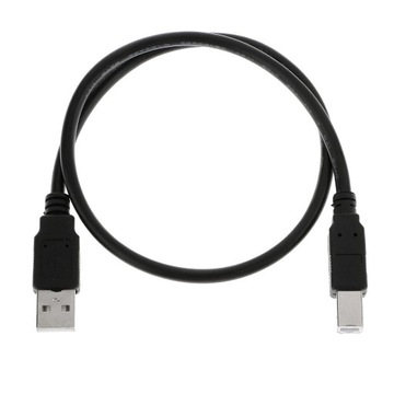 USB-кабель для принтера, 0,5 м, A-B, штекерный кабель для передачи данных, высокий, 0,0, черный