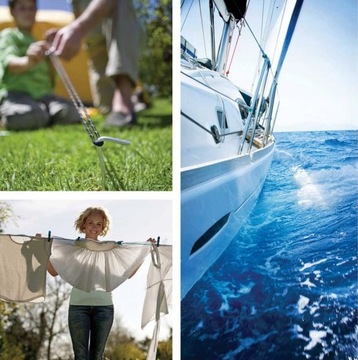 LINA POLIPROPYLENOWA Linka Pleciona Żeglarska 3 mm 200 m