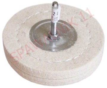 Tarcza polerska FILCOWA 100x20 filc na trzpieniu