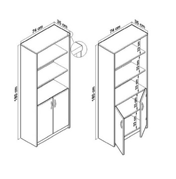 ОФИСНАЯ СТОЙКА ДЛЯ ПЕРЕПИСЫВАТЕЛЕЙ ОЛЬХА R007