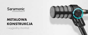 Динамический микрофон Saramonic SR-BV1 для подкастов _ OUTLET