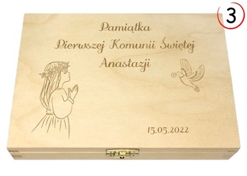 ПОДАРОЧНАЯ КОРОБКА ДЛЯ СВЯТОГО ПРИЧАСТИЯ, КРЕЩЕНИЯ, ДЕНЕГ, ГРАВИРОВКИ УКРАШЕНИЙ